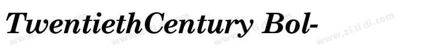 TwentiethCentury Bol字体转换